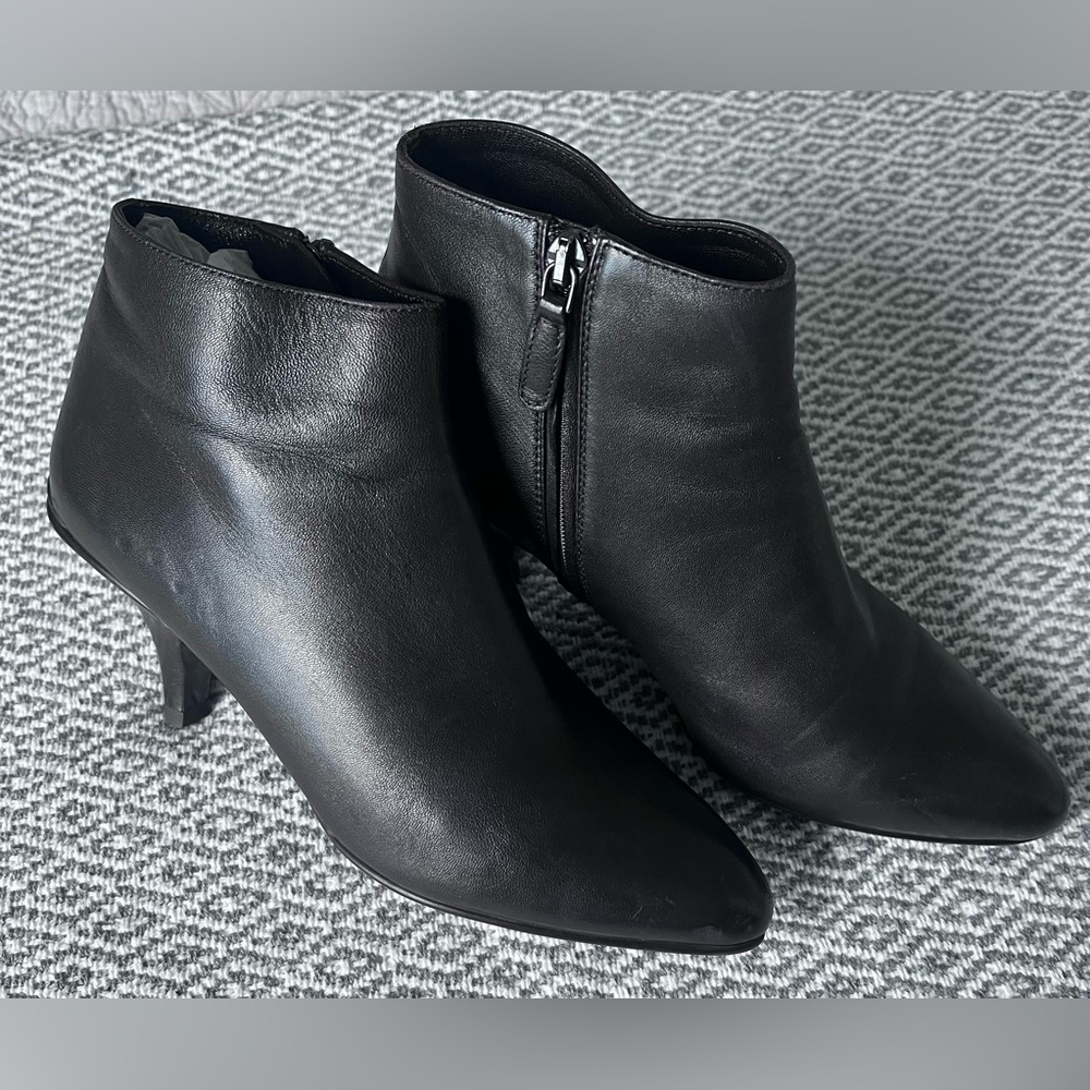 Prada Elegant Black Ankle Boots